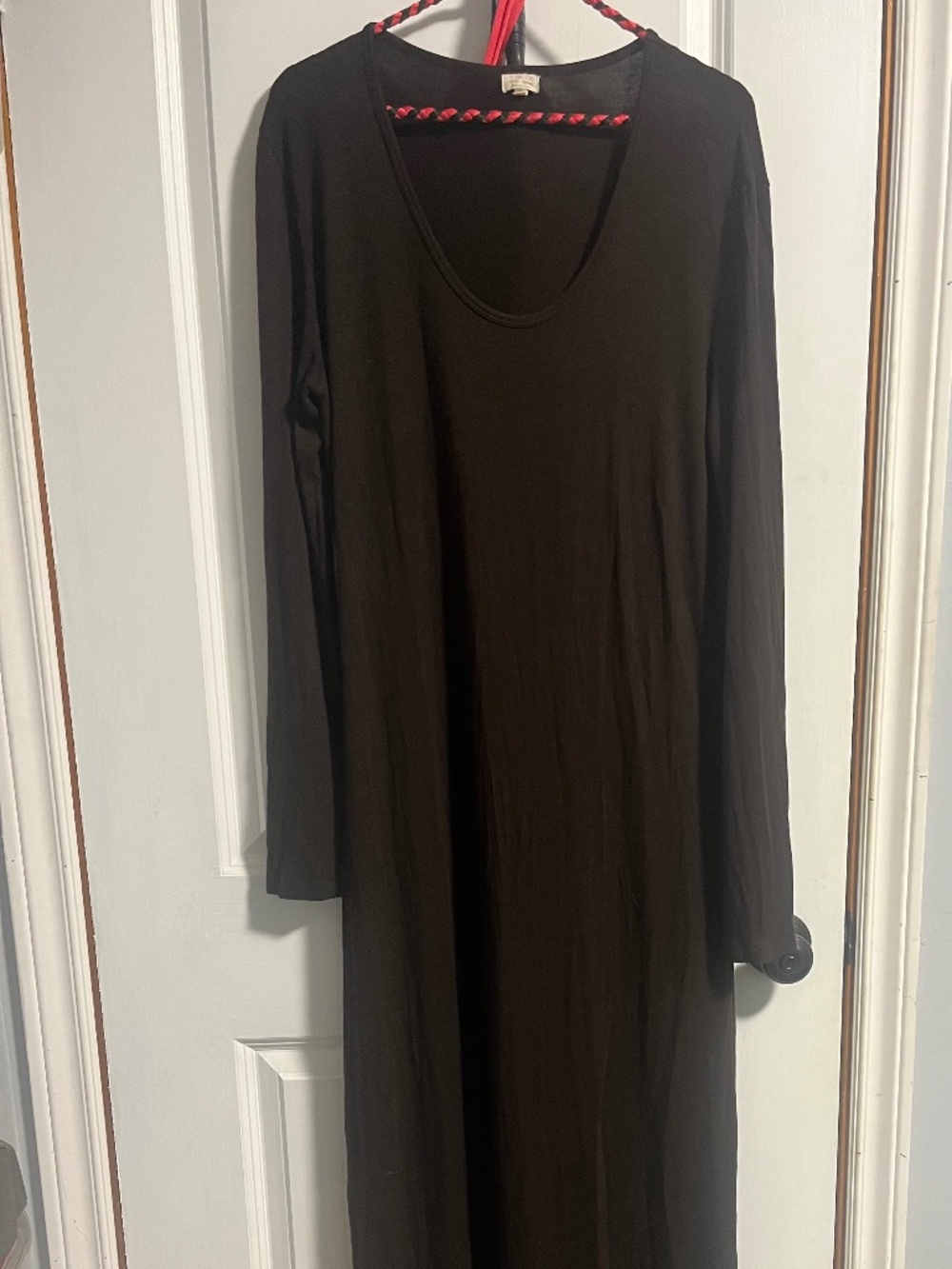 The Simple Folk long sleeve maxi dress chocolate brown
